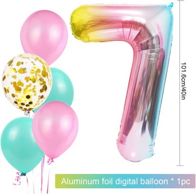 dekoracja urodzinowa, zestaw balonów dla dziewczynki