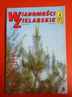 Wiadomości zielarskie nr 4/1993, kwiecień 1993