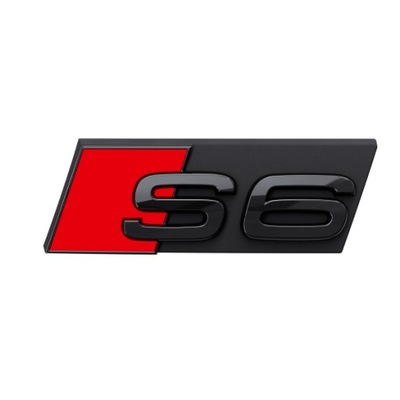 EMBLEM SIGN LOGO FRONT AUDI S6 BLACK  