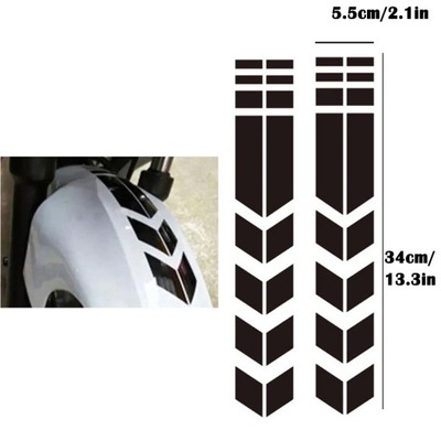 2 SZTUK/ПАРА УНІВЕРСАЛЬНИЙ ПЕРЕДНІЙ ВИЛКА МОТОЦИКЛА CZASZKI НАКЛЕЙКИ ~20424