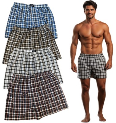 FÉRFI BUGYI LAZA BOXERALSÓ TÖBBSZÍNŰ PAMUT SZETT 4 DB AJÁNDÉK