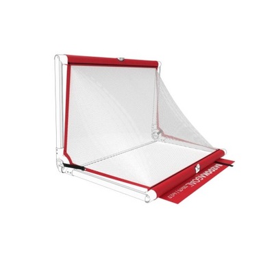 Siatka do bramki BazookaGoal 120x75 cm czerwono-biała