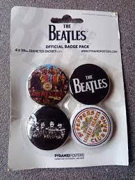 The Beatles przypinki komplet nr 1 ORYGINAŁ 4 szt