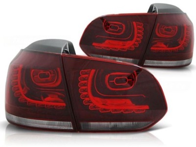 LAMPY TYLNE LED VW GOLF 6 10/08-12 RED WHITE