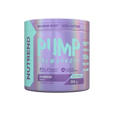 Odżywka przedtreningowa Nutrend Pump Rainbow 225g Pre-workout