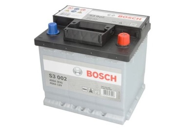 АКУМУЛЯТОР BOSCH S3 002 (45AH/400A, ПРАВА +, B13)