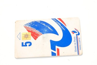 Stara karta telefoniczna Francja antyk zabytek unikat kolekcjonerski