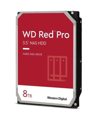 Dysk HDD WD Red Pro WD8003FFBX 8TB 3.5" 256 MB SATA 3 III NAS CMR 7200 24/7