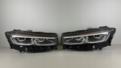 Лампы левая правая bmw 7 g11 g12 lci lift full led фото №1