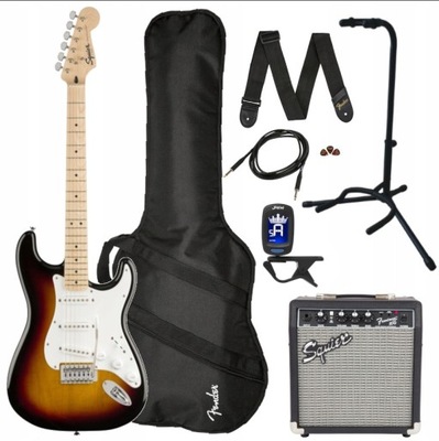 Gitara elektryczna Fender Squier Stratocaster ZESTAW KOMPLETNY