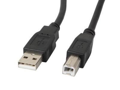 Kabel Lanberg CA-USBA-11CC-0030-BK (USB 2.0 typu A M - USB 2.0 typu B M; 3m