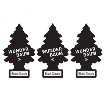 WUNDER BAUM choinka zapachowa BLACK CLASSIC x 3szt