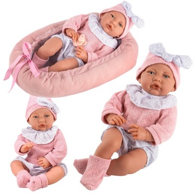 LALKA BOBAS 41CM INTERAKTYWNA Z KOKONEM MÓWIĄCA PŁACZĄCA LALKA REALISTYCZNA