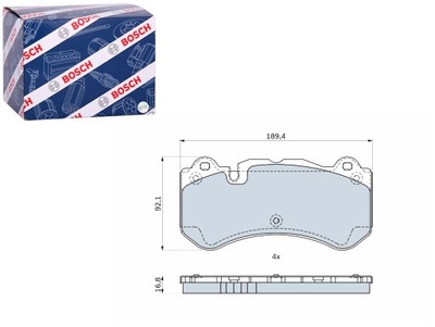 ZAPATAS DE FRENADO PARTE DELANTERA MERCEDES CLS C219 SL R230 5.4 6.0 6.2  