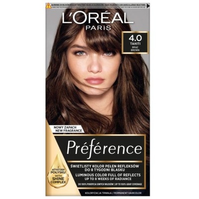 LOreal Paris Preference farba na vlasy 4.0 Tahiti hnedá