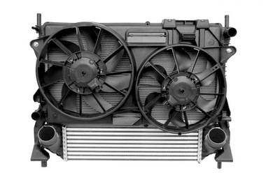 Комплект радіатор вентилятор ford mustang 2,3 14- фото №1