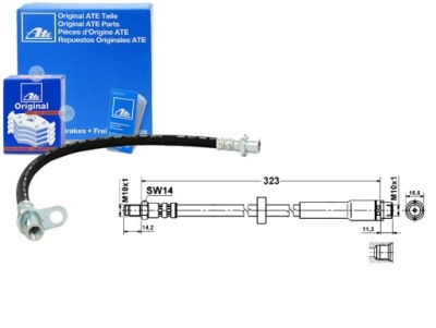 Шланг тормозной elast. audi a6 a6 allroad 2.0-5. фото №1