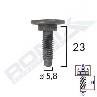 БОЛТ БАМПЕРА FIAT CITREON ALFA LANCIA X5SZT