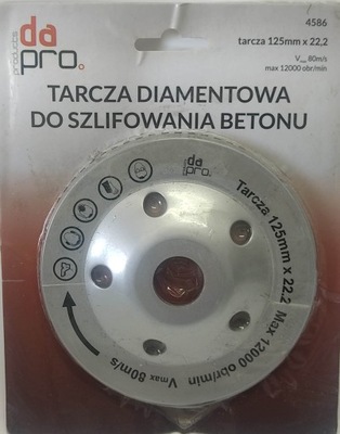 Tarcza diamentowa do szlifowania betonu 125 mm