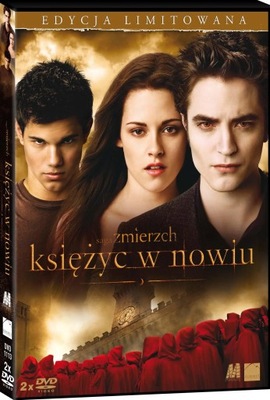 FILM Saga zmierzch. Księżyc w nowiu. Edycja limitowana. Dodatki, plakat DVD