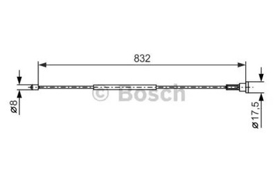 CABLE FRENOS DE MANO VAUXHALL OPEL BOSCH  