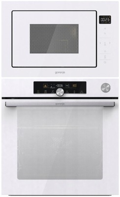 Zestaw biały GORENJE piekarnik z fun. pary BPSA6747A08WG + BM251SG2WG