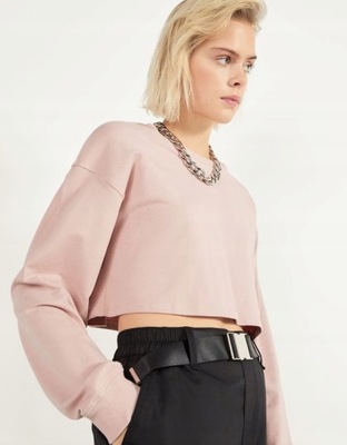 Bluza pudrowy róż L Bershka