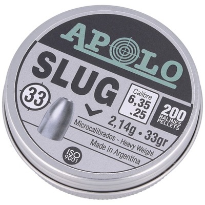 ŚRUT APOLO SLUG 2,14g--6,35mm=200szt