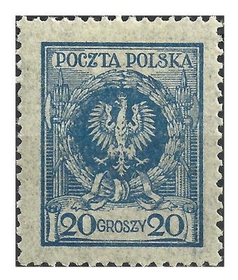 1924 Polska Fi.188 * ORZEŁ W WIEŃCU gwar. PZF