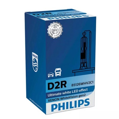 ЛАМПОЧКА D2R PHILIPS КСЕНОН WHITEVISION 85V 35W 5000K