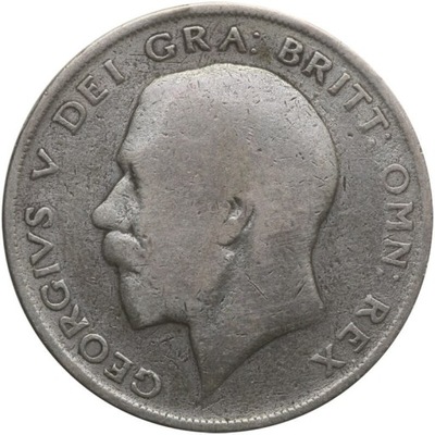 Wielka Brytania 1/2 korony, 1922, srebro