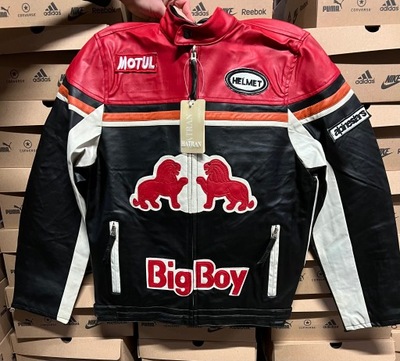 Kurtka skórzana junior HATRAN Big Boy TV05 (czarna), r 158 cm