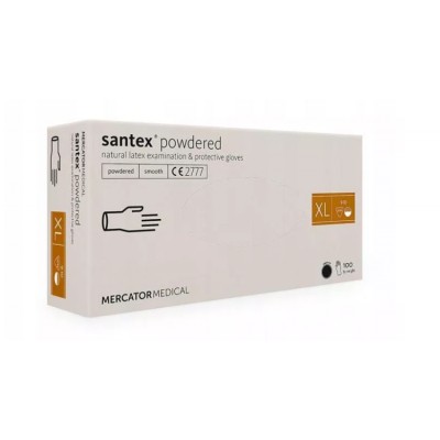 Rękawiczki lateksowe Santex rozmiar XL