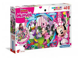 Puzzle Supercolor 40 podłogowe Minnie