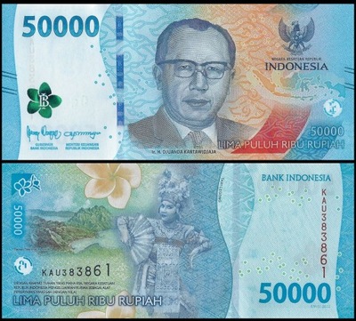 Indonezja 50000 Rupia 2022 P-167 UNC