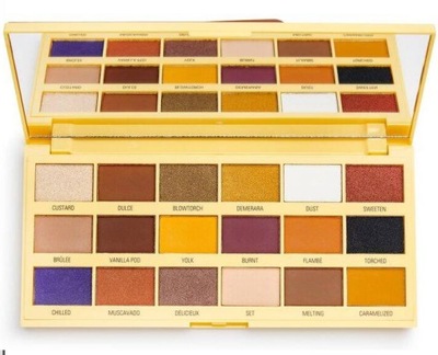 MAKEUP REVOLUTION I HEART PALETA CIENI DO POWIEK CREME BRULEE CHOCOLATE