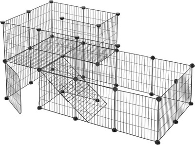 KLATKA DLA ZWIERZĄT GRYZONI KRÓLIKA ŚWINKI MORSKIEJ WYBIEG DWUPOZIOMOWY