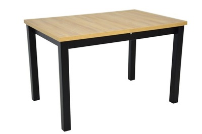 NOWOCZESNY rozkładany stół 120/150 LOFT czarny