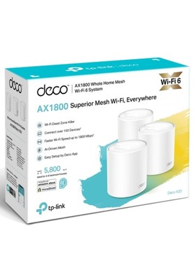 Router mesh TP-LINK Deco X20 (3-pack) AX1800 Wifi 6