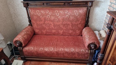 Piękna eklektyczna sofa XIX w. Po renowacjI LWY