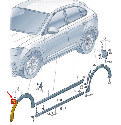 Vw taigo cs передняя часть left wheel cover 2g78537279b9 фото №1