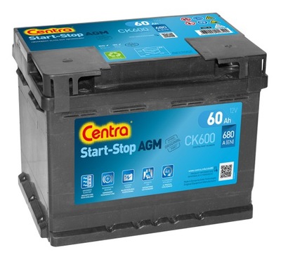 АККУМУЛЯТОР CENTRA CK600 60 AH 680 A