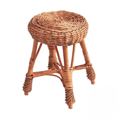 Taboret wiklinowy naturalny mocny POLSKA WIKLINA