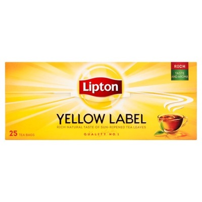 Lipton Yellow Label Herbata czarna 50 g 25 torebek