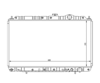 RADUADOR MITSUBISHI COLT 03.92- MB660567  