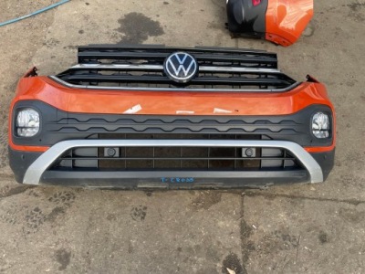 Vw t-cross 4pdc бампер перед передний org kompletny цвет lp2y фото №1