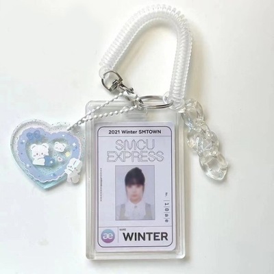 d Kpop Crystal Butterfly Photocard Holder 3-calowy