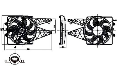 NISSENS ВЕНТИЛЯТОР РАДИАТОРА Z КОРПУС ALFA ROMEO MITO FIAT GRANDE фото