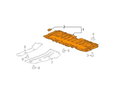 PROTECCIÓN PARA MOTOR CHEVROLET CRUZE 2016- 84063313  