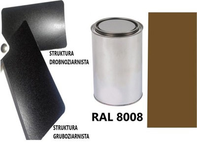 STRUKTURA DROBNOZIARNISTA RAL 8008 POLMAT FOR PLASTIC METALU AKRYL 1L  